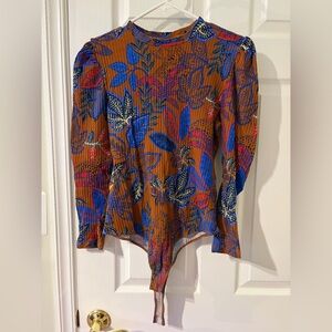 Farm Rio Floral Long Sleeve Bodysuit - Multicolor